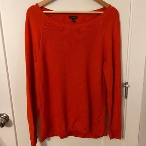 Talbots Red Sweater with Elbow Pads